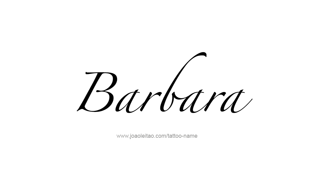 Tattoo Design Name Barbara 