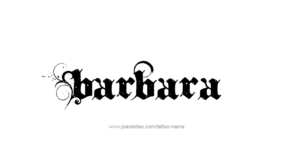 Tattoo Design Name Barbara 