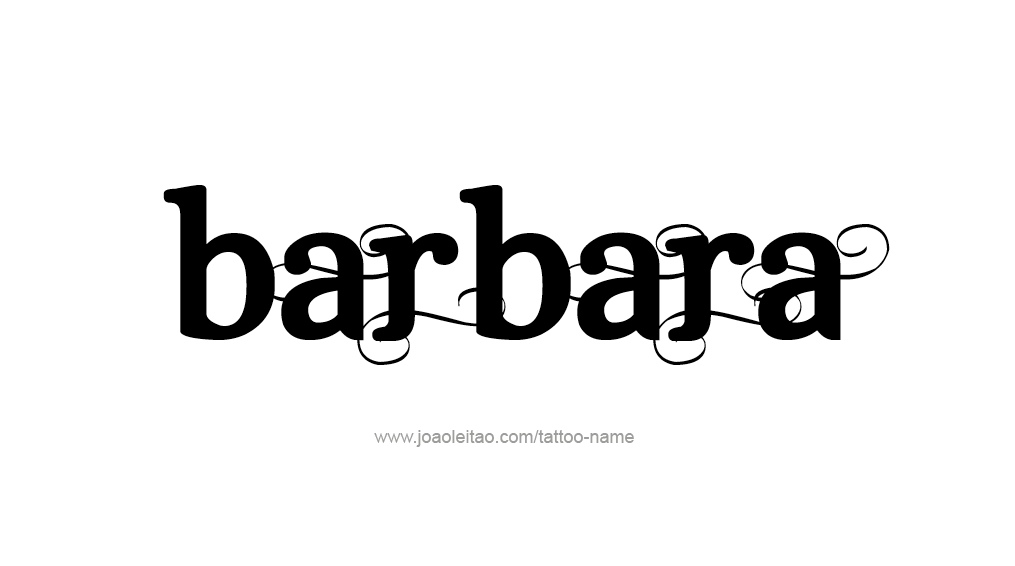 Tattoo Design Name Barbara 