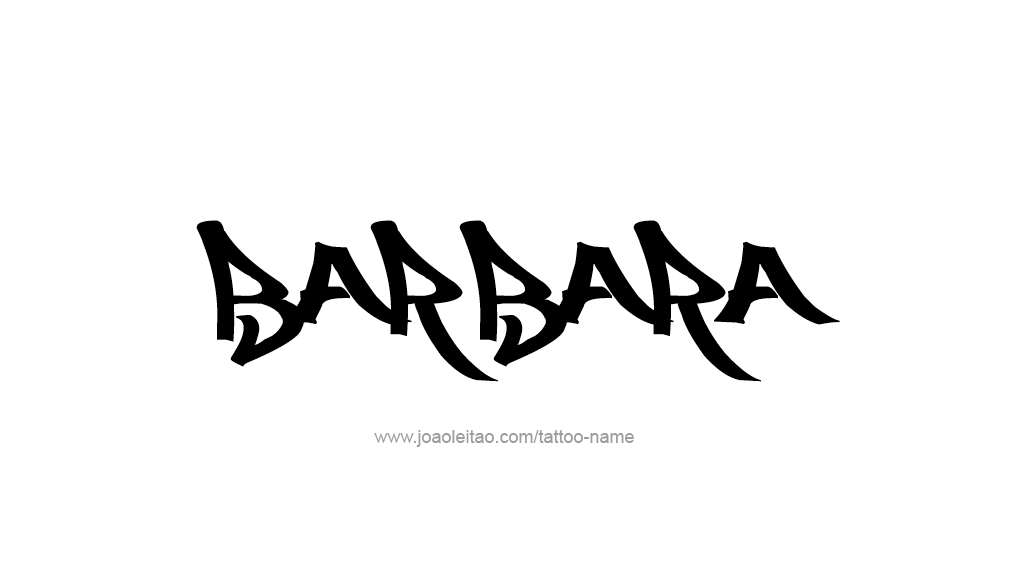 Tattoo Design Name Barbara 