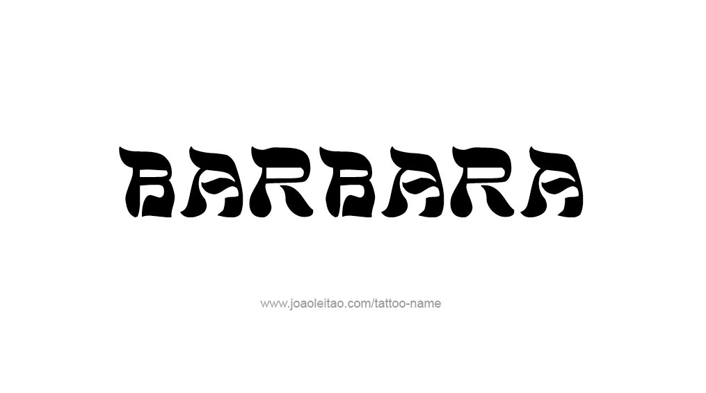 Tattoo Design Name Barbara 