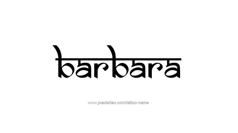 Tattoo Design Name Barbara 