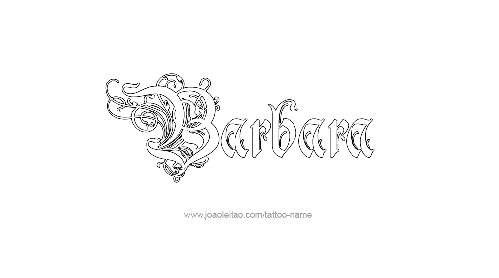 Tattoo Design Name Barbara 