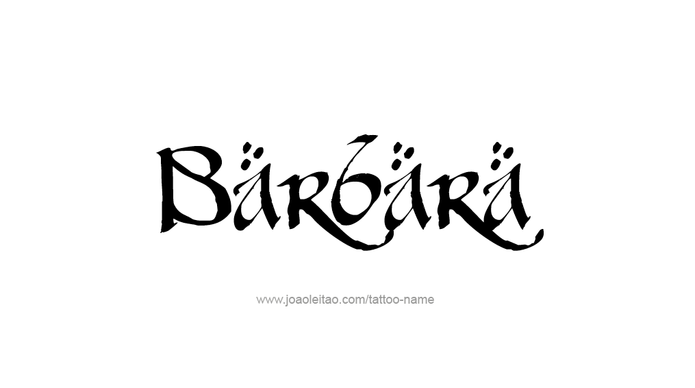 Tattoo Design Name Barbara 