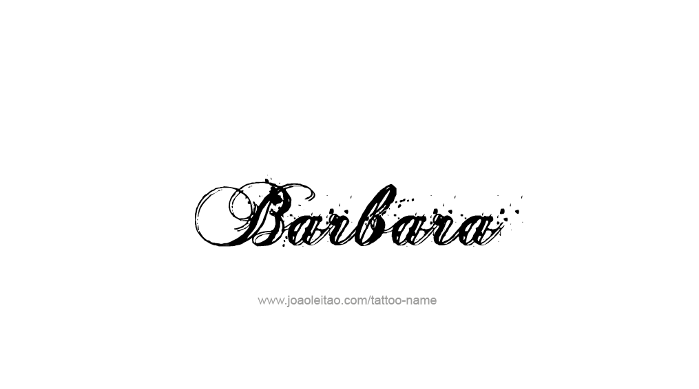 Tattoo Design Name Barbara 