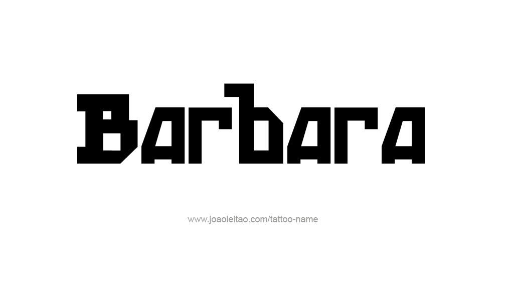 Tattoo Design Name Barbara 