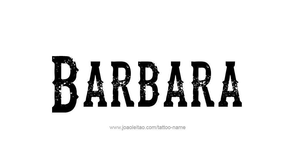 Tattoo Design Name Barbara 