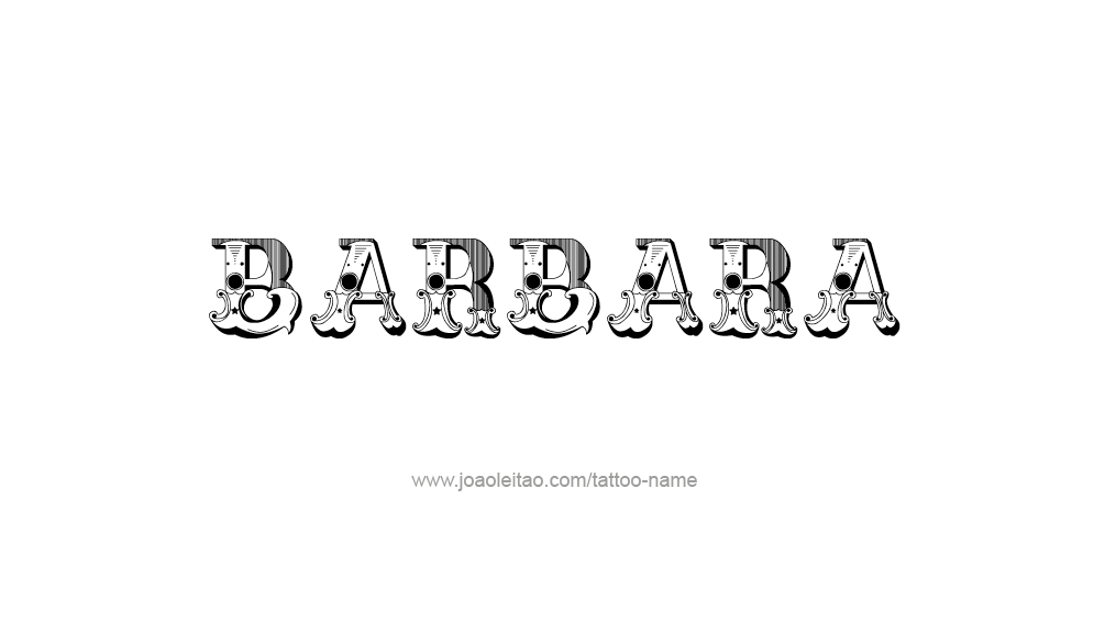 Tattoo Design Name Barbara 