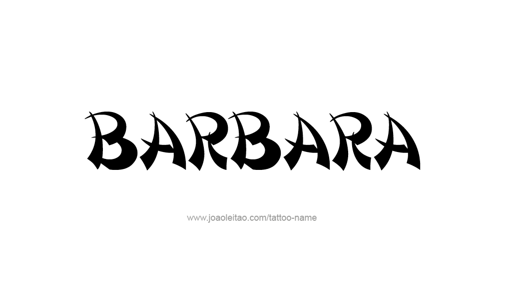 Tattoo Design Name Barbara 