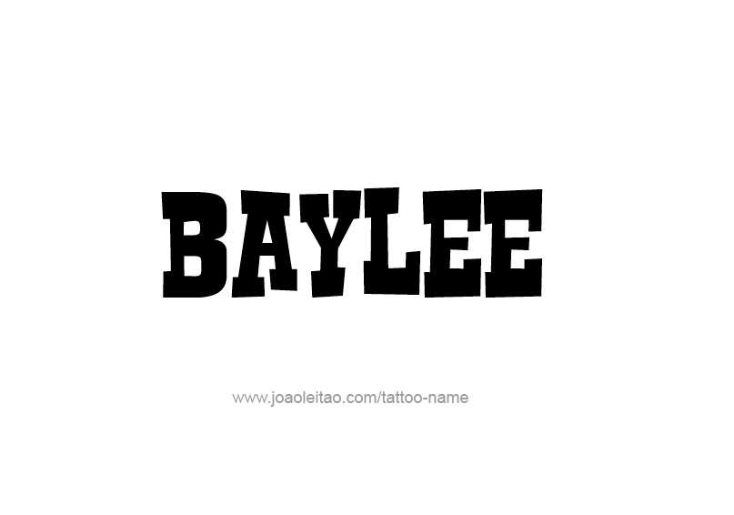 Tattoo Design Name Baylee 