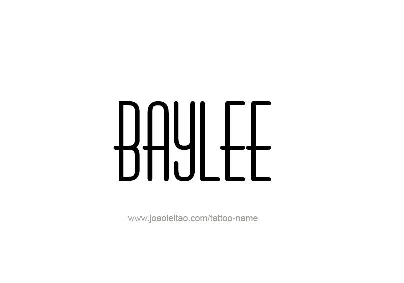 Tattoo Design Name Baylee 