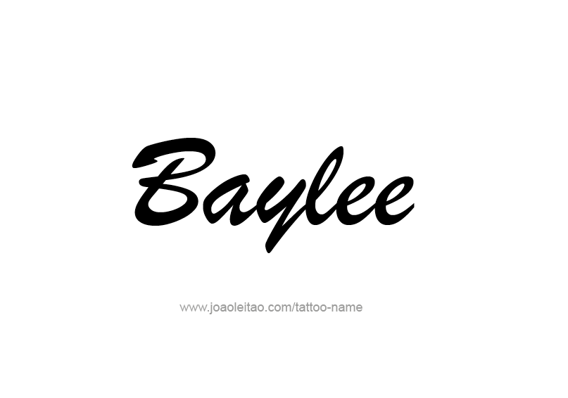 Tattoo Design Name Baylee 