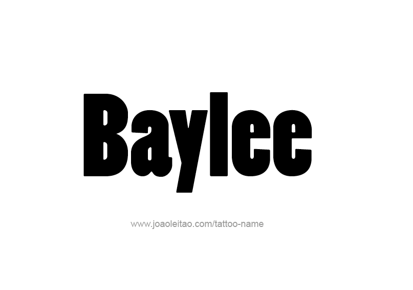 Tattoo Design Name Baylee 