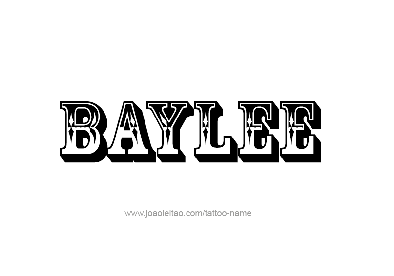 Tattoo Design Name Baylee 