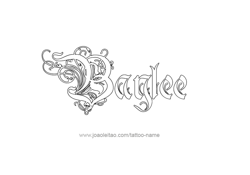 Tattoo Design Name Baylee 