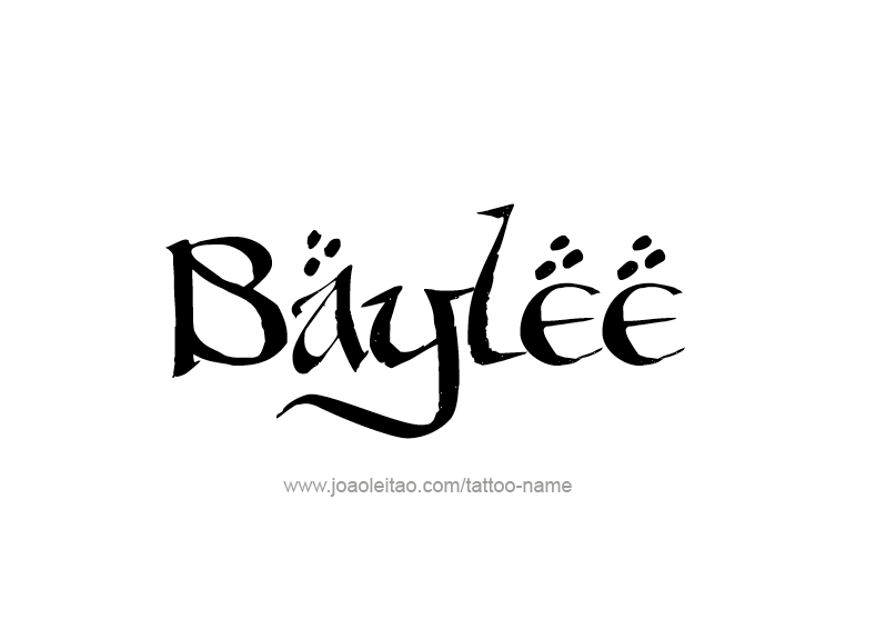 Tattoo Design Name Baylee 