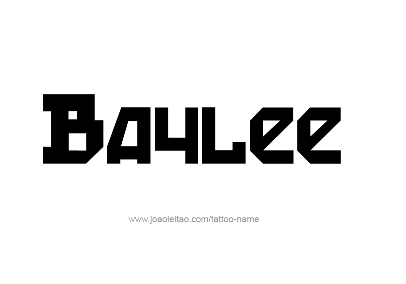 Tattoo Design Name Baylee 