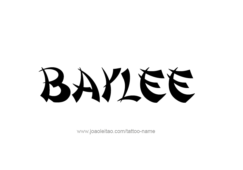 Tattoo Design Name Baylee 