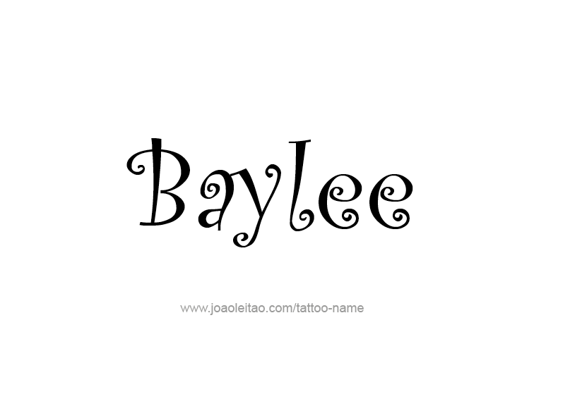 Tattoo Design Name Baylee 