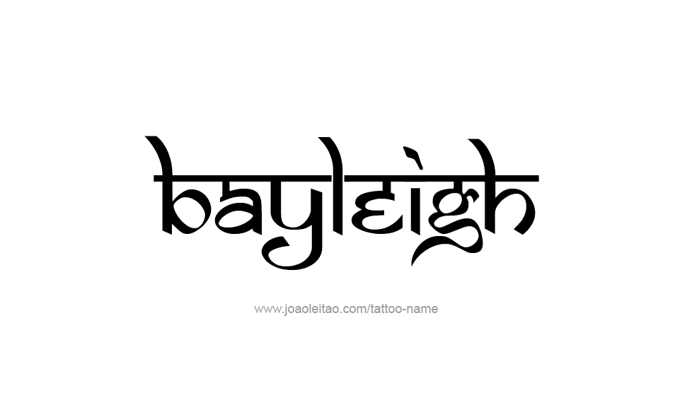 Tattoo Design Name Bayleigh 