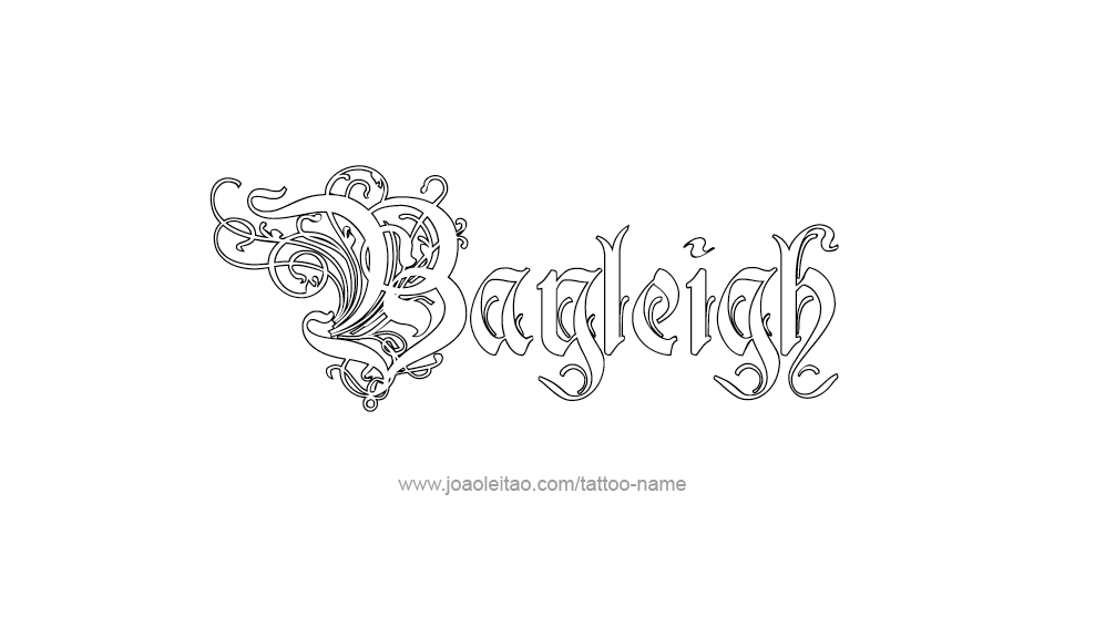 Tattoo Design Name Bayleigh 