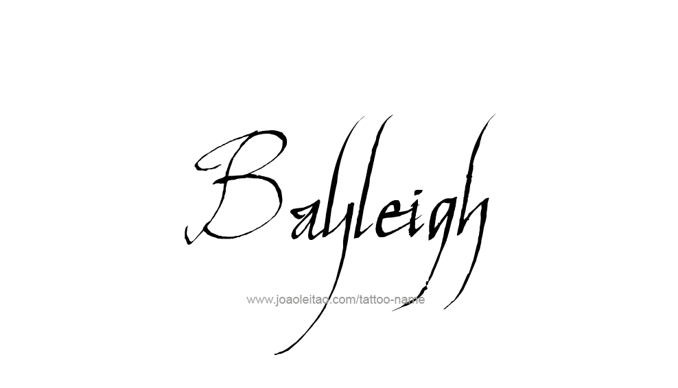 Tattoo Design Name Bayleigh 