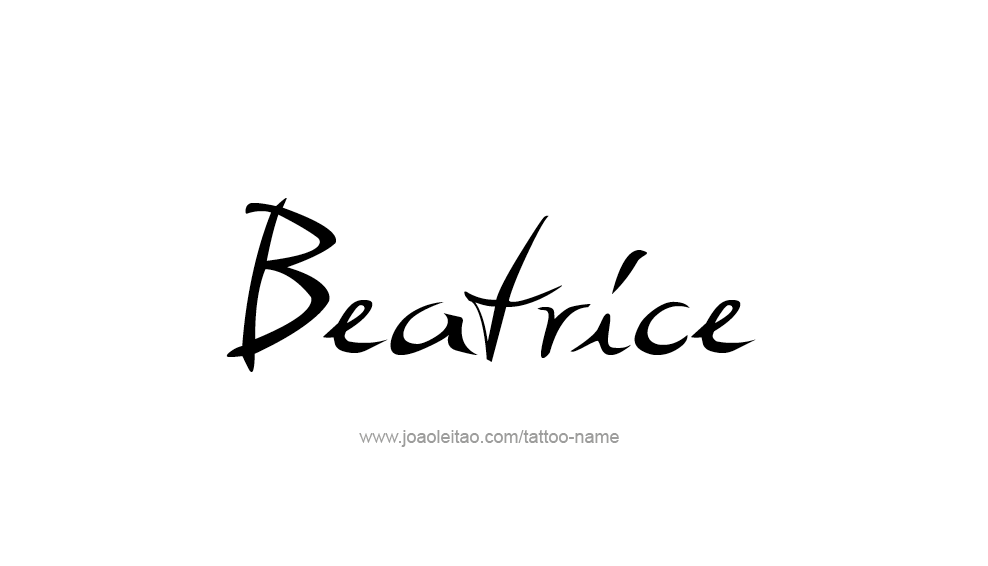 Tattoo Design Name Beatrice 