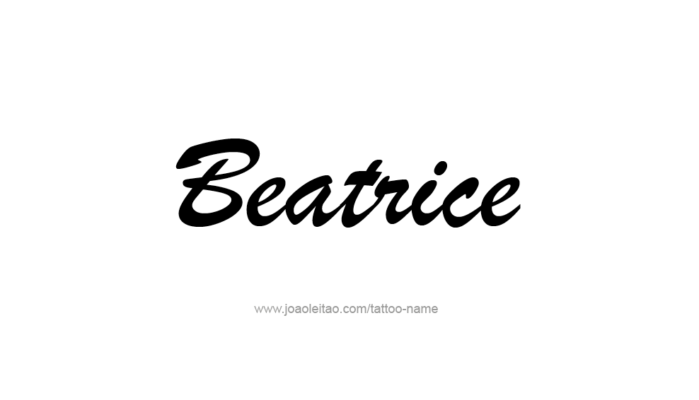 Tattoo Design Name Beatrice 