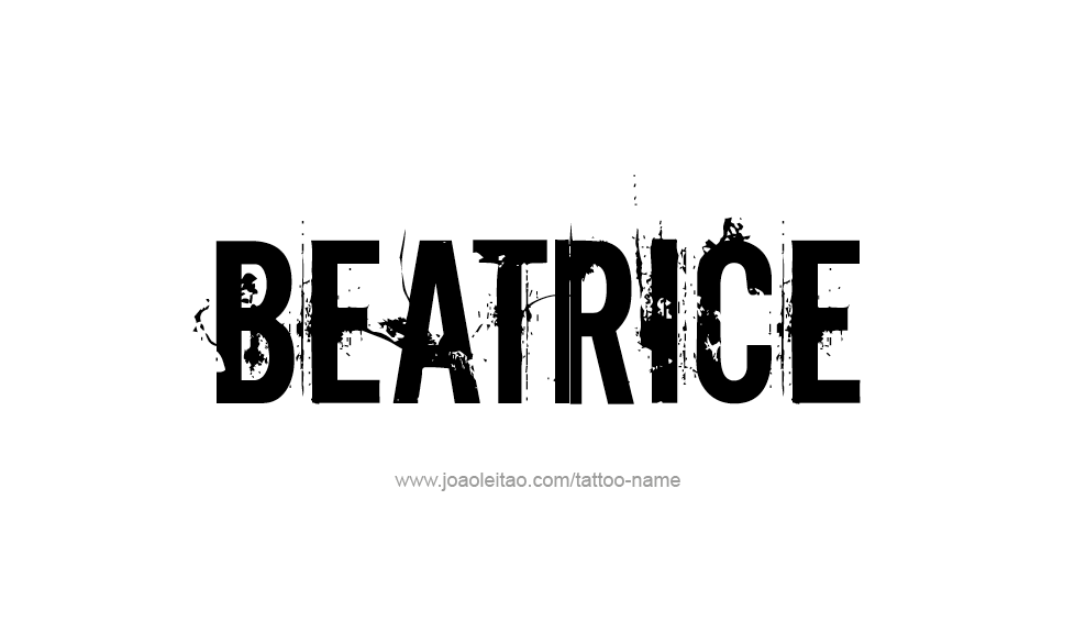 Tattoo Design Name Beatrice 