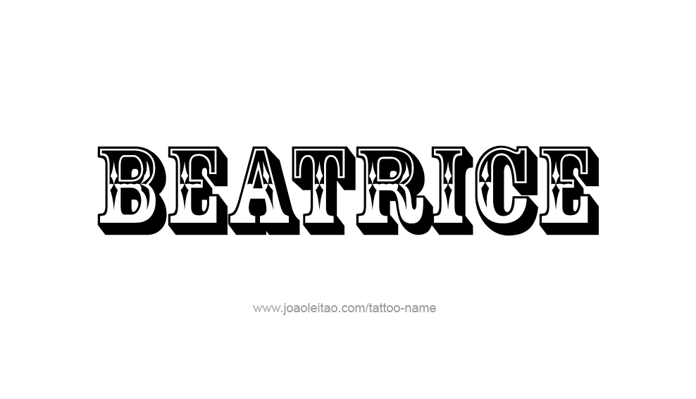 Tattoo Design Name Beatrice 