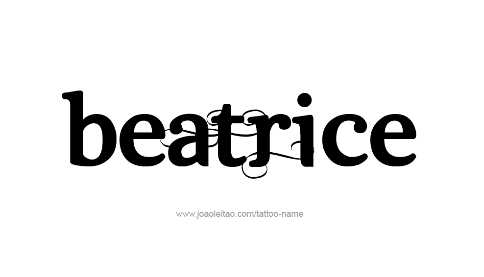 Tattoo Design Name Beatrice 