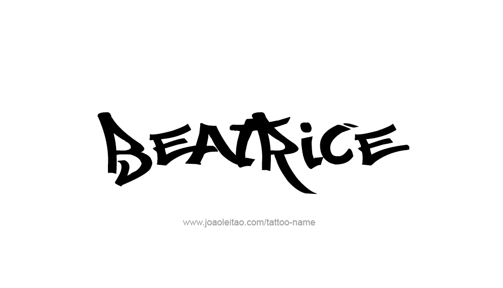 Tattoo Design Name Beatrice 