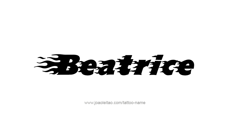 Tattoo Design Name Beatrice 