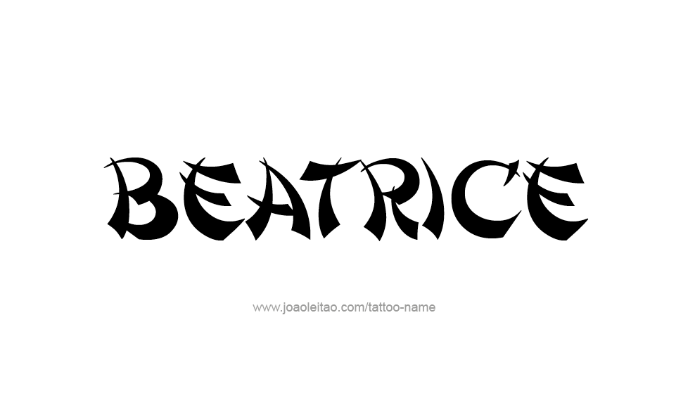 Tattoo Design Name Beatrice 