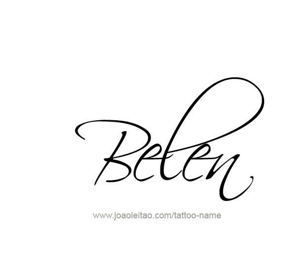 Tattoo Design Name Belen 