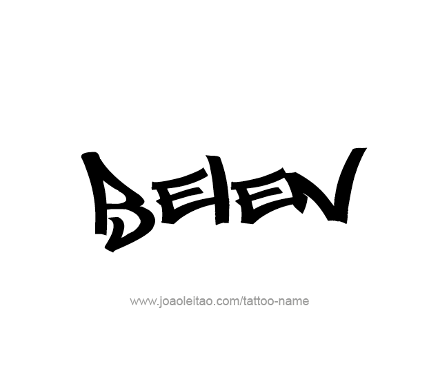 Tattoo Design Name Belen 