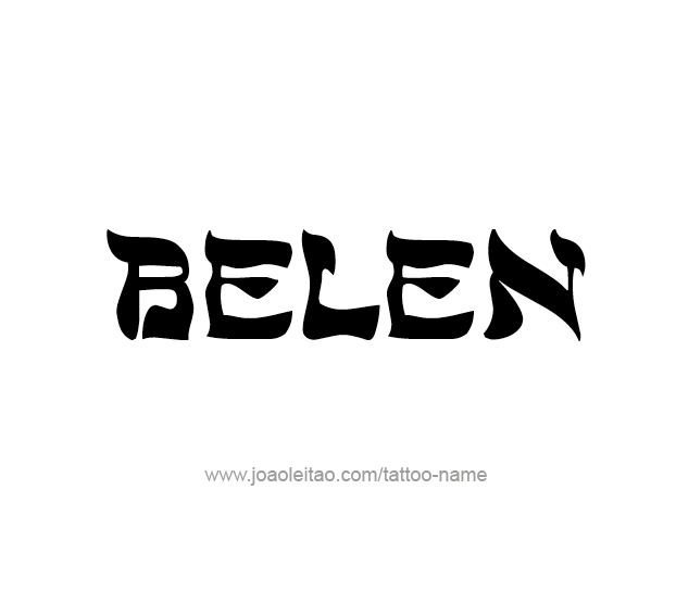 Tattoo Design Name Belen 