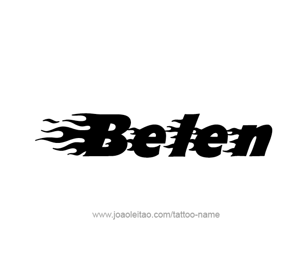 Tattoo Design Name Belen 