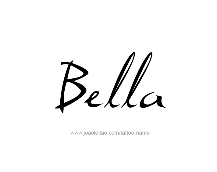 Tattoo Design Name Bella 