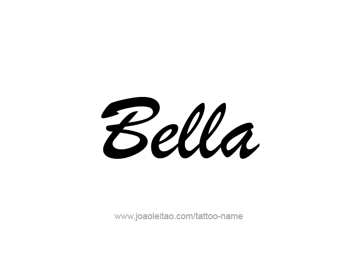 Tattoo Design Name Bella 