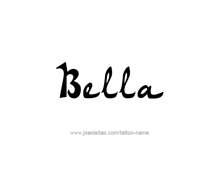 Tattoo Design Name Bella 