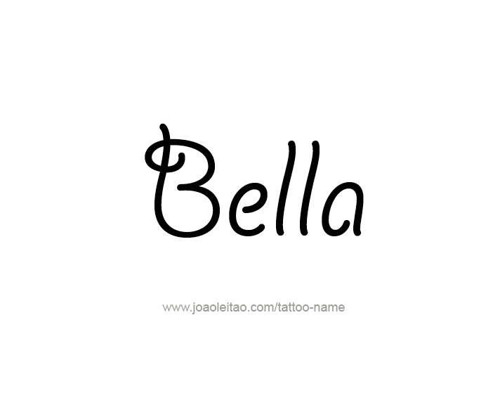 Tattoo Design Name Bella 