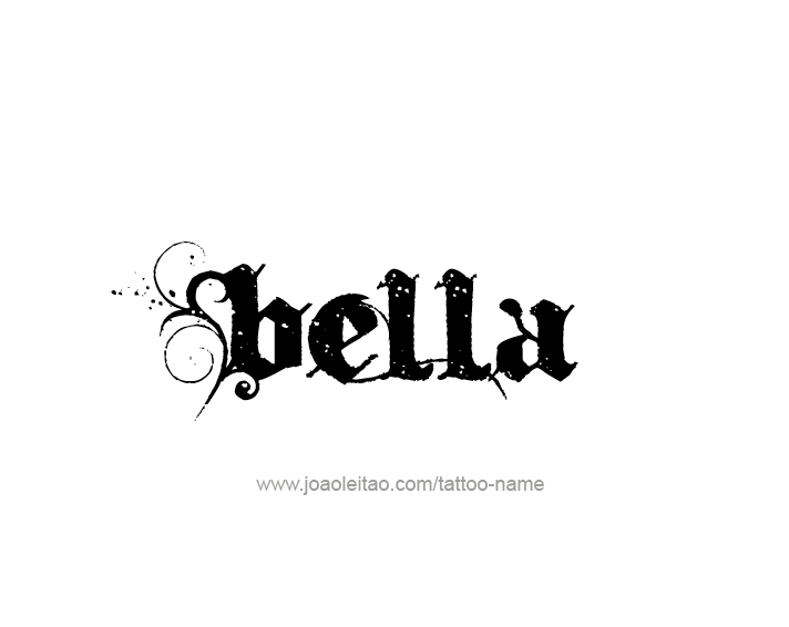 Tattoo Design Name Bella 