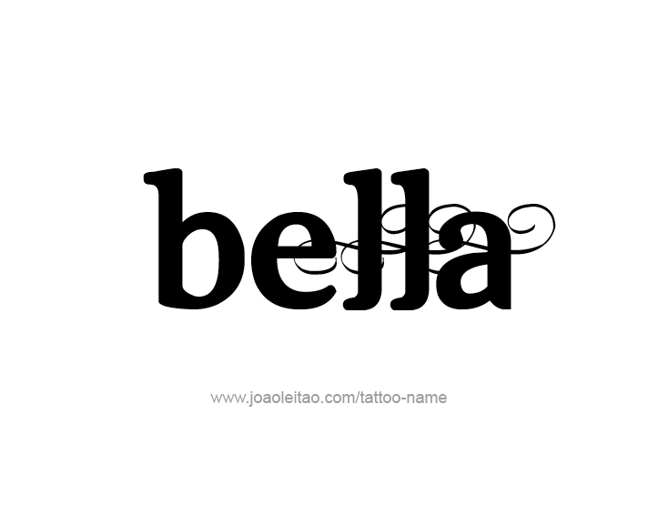 Tattoo Design Name Bella 