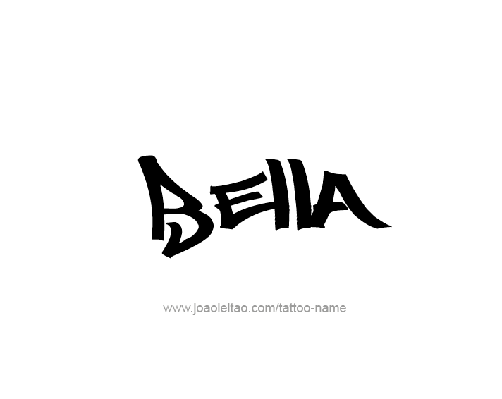 Tattoo Design Name Bella 