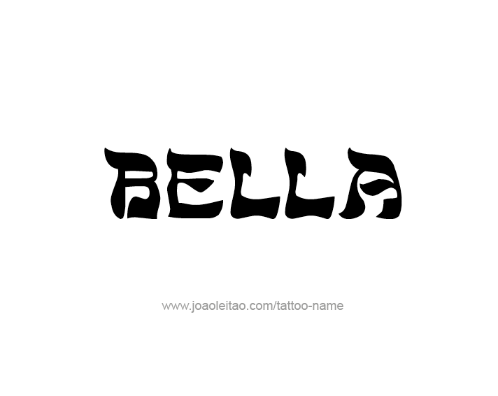 Tattoo Design Name Bella 