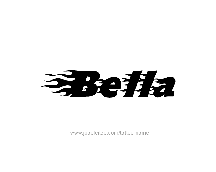 Tattoo Design Name Bella 