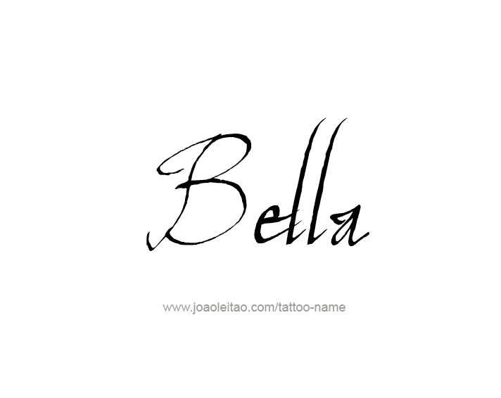 Tattoo Design Name Bella 