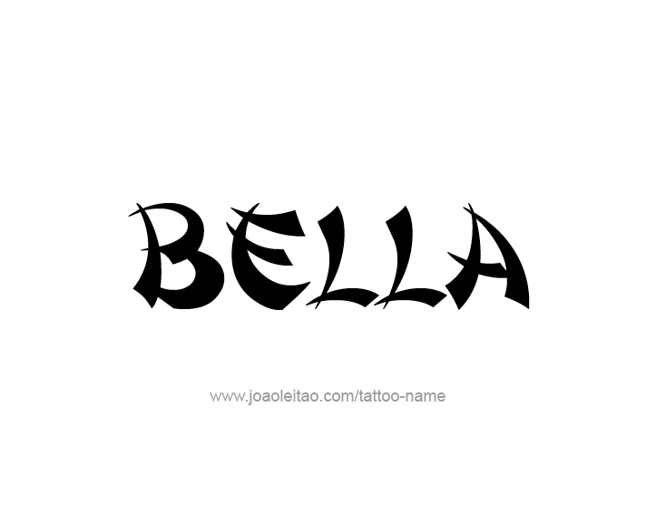 Tattoo Design Name Bella 