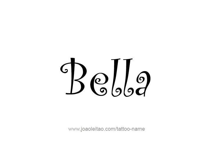 Tattoo Design Name Bella 